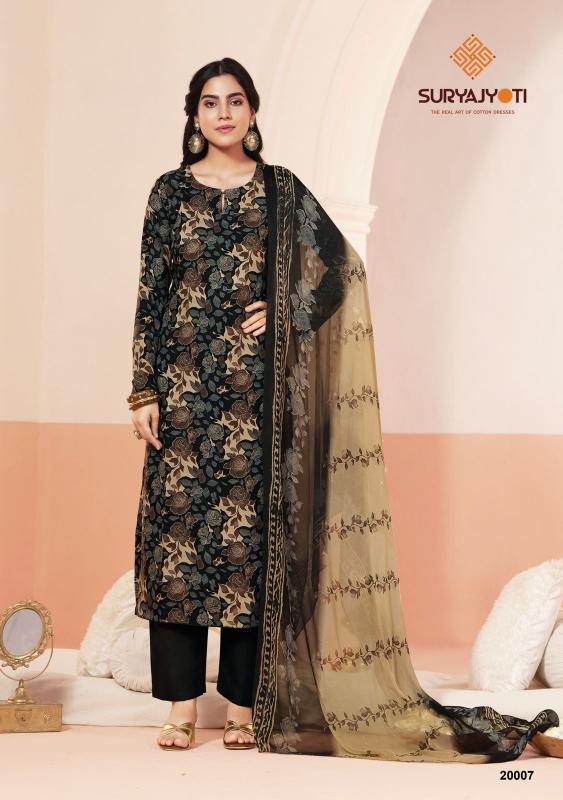 Suryajyoti princess vol-20 kalamkari dress material wholesale in tirupati
